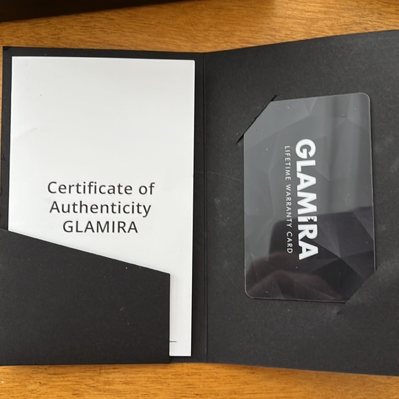 Bague, saphir blanc 2 Crt AAAA, anneau or blanc, taille 7. Jamais porté. - Picture 2 of 4